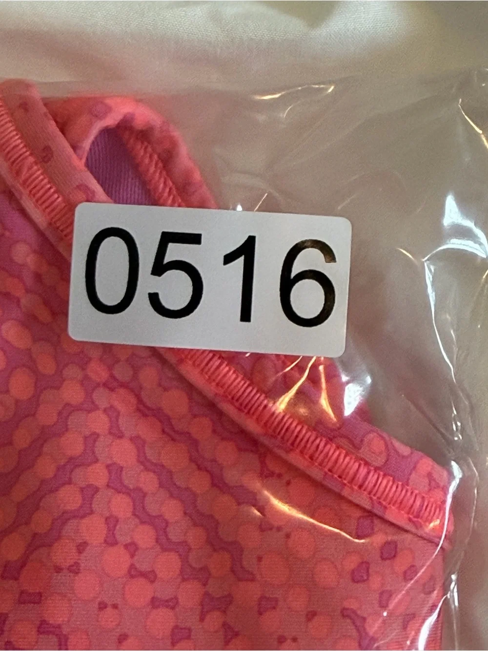 Nike Pink Racerback Sport Bra with Subtle Pattern